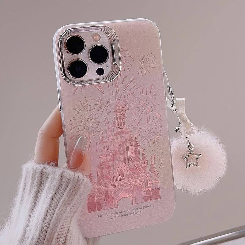 

Fumeide iPhone 16 Laser Hard Case with Charm