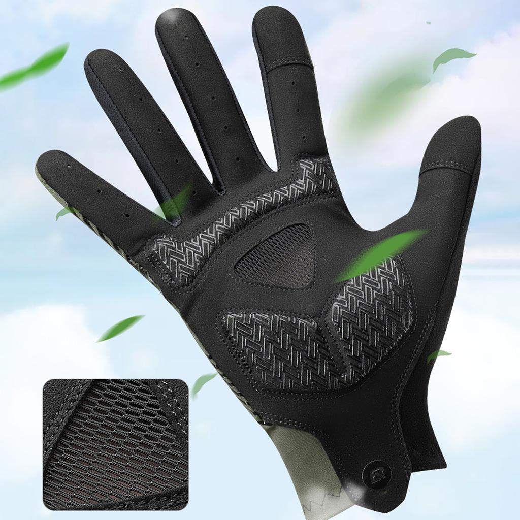 Full-Surface Cushioning Cycling Gloves Size XL - Black