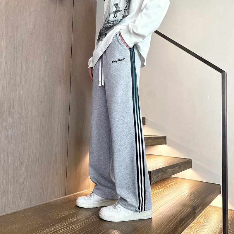 

Осенние повседневные брюки для мальчика, ученика средней школы, красивые спортивные брюки, 15-летние дети, свободные брюки, прямые брюки 4XL серый