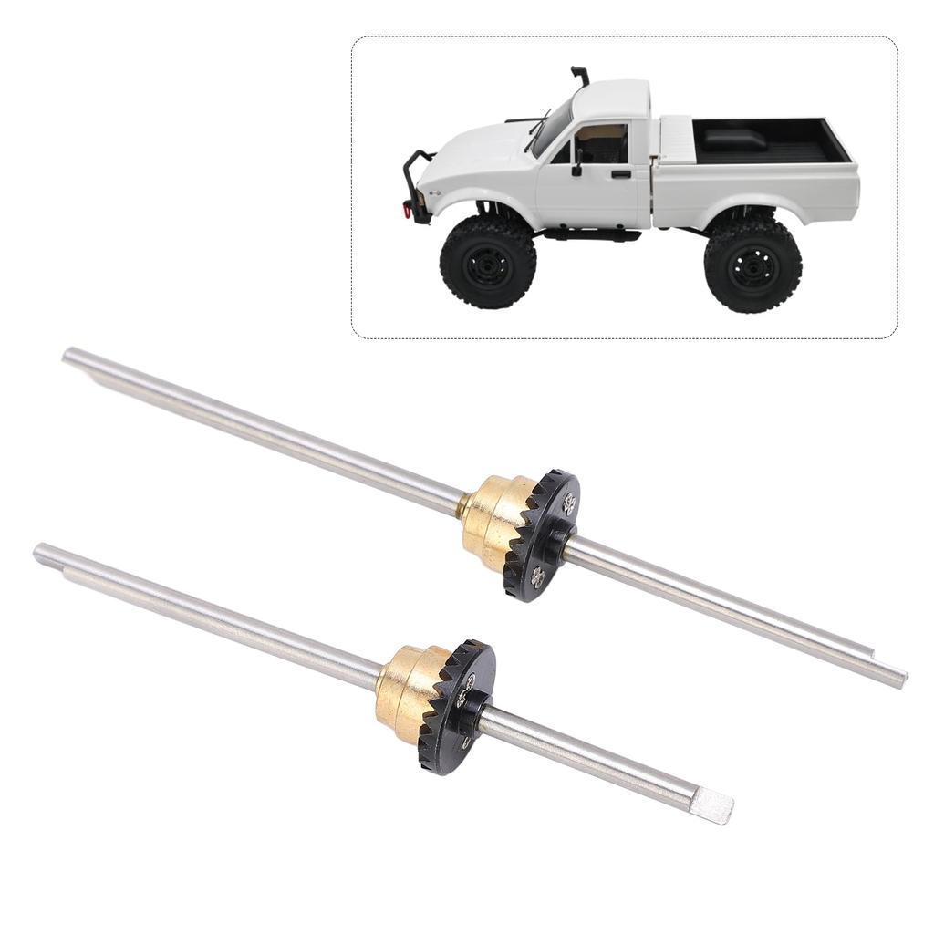 Aluminum Alloy Front Rear Axle Differential Kit for WPL C14 C24 C34 C44 B14 B16 B24 B36 1/16 RC Car