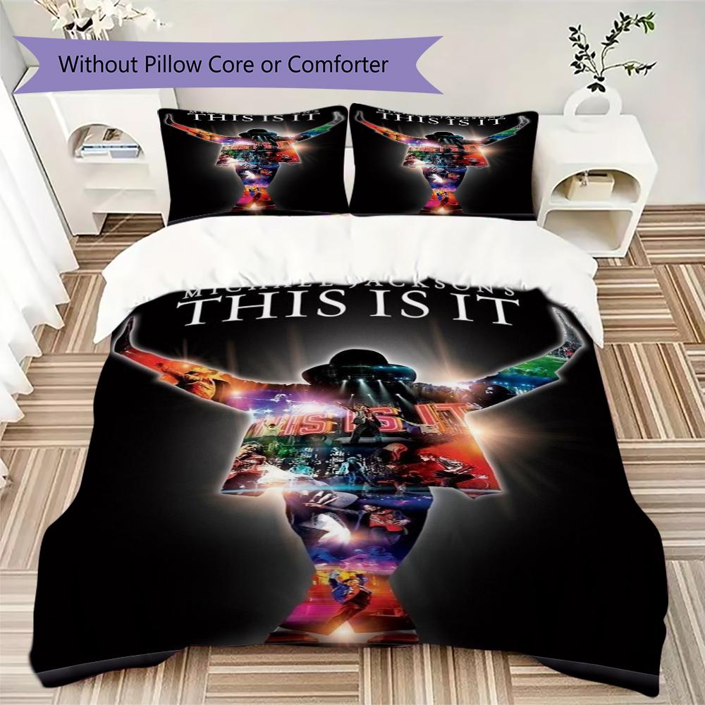 Michael Jackson Pop Legend Threepiece Set 1 Duvet Cover 2 Pillowcase Without Core Without Core Bedding Set Soft And Comfortable