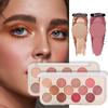 New Multi-color Matte Eye Shadow Plate Make Up Durable and Easy To Color Pearl Eye Shadow Cheek Red Plate