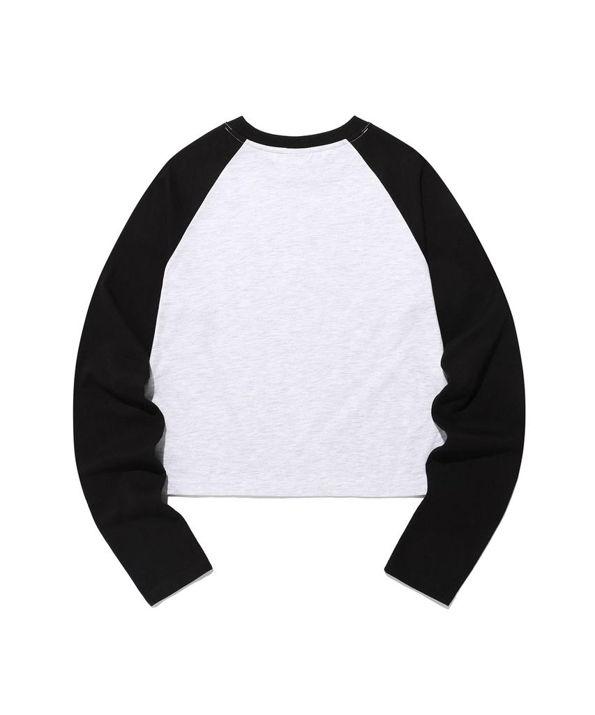 ISTKUNST Scene Band Raglan Ls Tee_Light Gray(Ik2Fsmt553A)