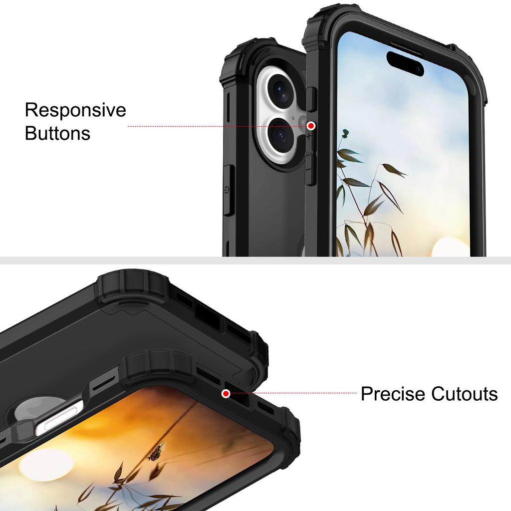 Fit iPhone 17 Phone Case,Heavy Duty Sturdy Armor Defender High Impact Shockproof Protective Cover Case For iPhone17