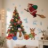 Whimsical Christmas Wall Stickers for Bedroom Living Room Entrance Hall Home Decoration Wall Decal Removable PVC