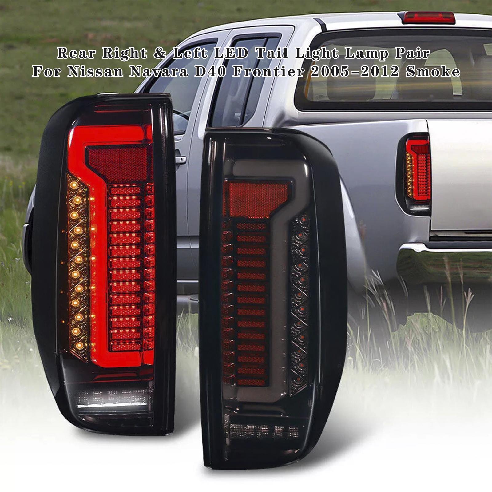 

Пара задних светодиодных фонарей для Nissan Navara D40 Frontier 2005-2012 Дымчатые