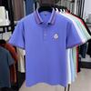 Short Sleeve T-Shirt Lapel Collar Polo Shirt Summer Business Loose Fit Plus Size Top