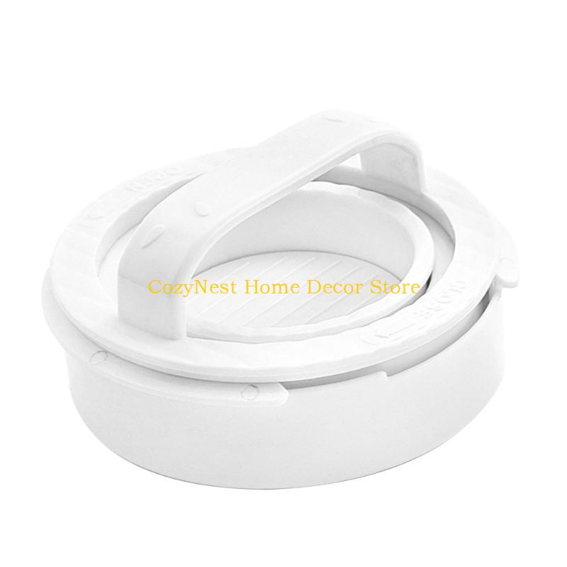 

92MF Dishwasher Safe Burger Press for Meat Patties Adjustable Hamburger Patty Mould білий