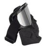 Skull Goggles Mask PC Sponge Detachable Adjustable Motorcycle Protective Mask For Off Road Riding Hiking Black Frame Silver Goggles Lens
