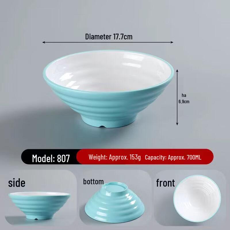 Melamine Threaded Noodle Soup Bowl