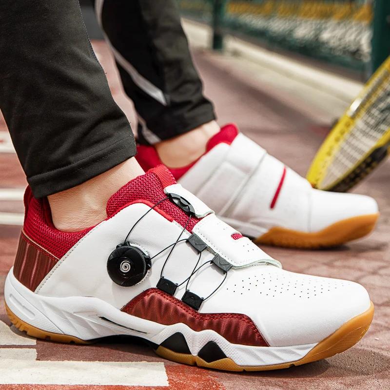 New Mens Badminton Shoes Luxury Badminton Sneakers Light Weight Table Tennis Shoes Anti Slip Volleyball Sneakers
