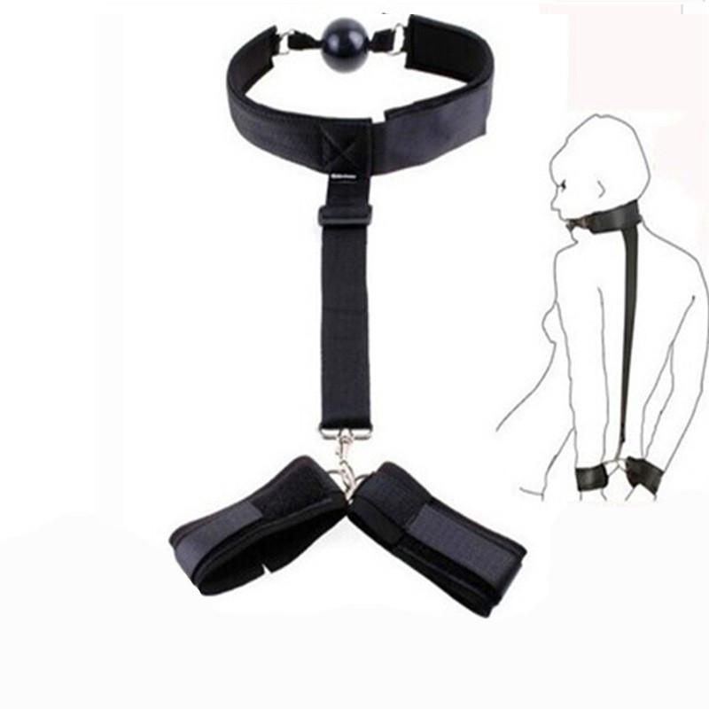 Sexy Rücken-an-Rücken Handschellen Spielzeug Requisiten für Paare Fesseltraining