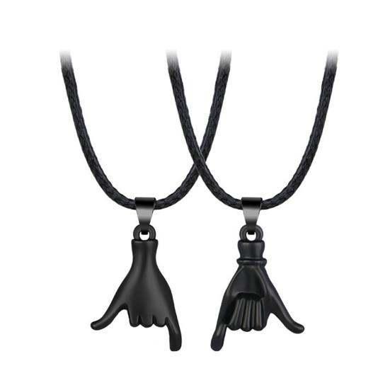 2 Pcs Couple Matching Necklace Set Pinky Promise Matching Necklaces Best Friends