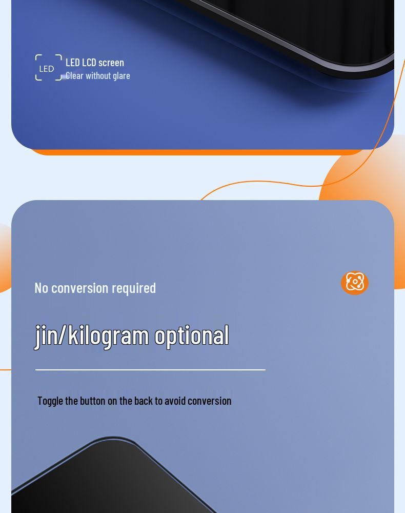 High Precision Rechargeable Household Body Weight Scale - Durable & Accurate