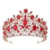 Baroque Large Crown with Rhinestones, Tiara, Bridal Jewelry