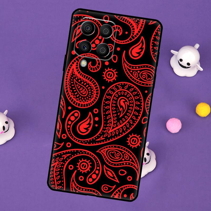 Bandana Paisley Pattern Art Cover For Samsung Galaxy M20 M30s M33 M13 M23 M53 M15 M55 M31 M51 M14 M34 M54 M32 M52 Case
