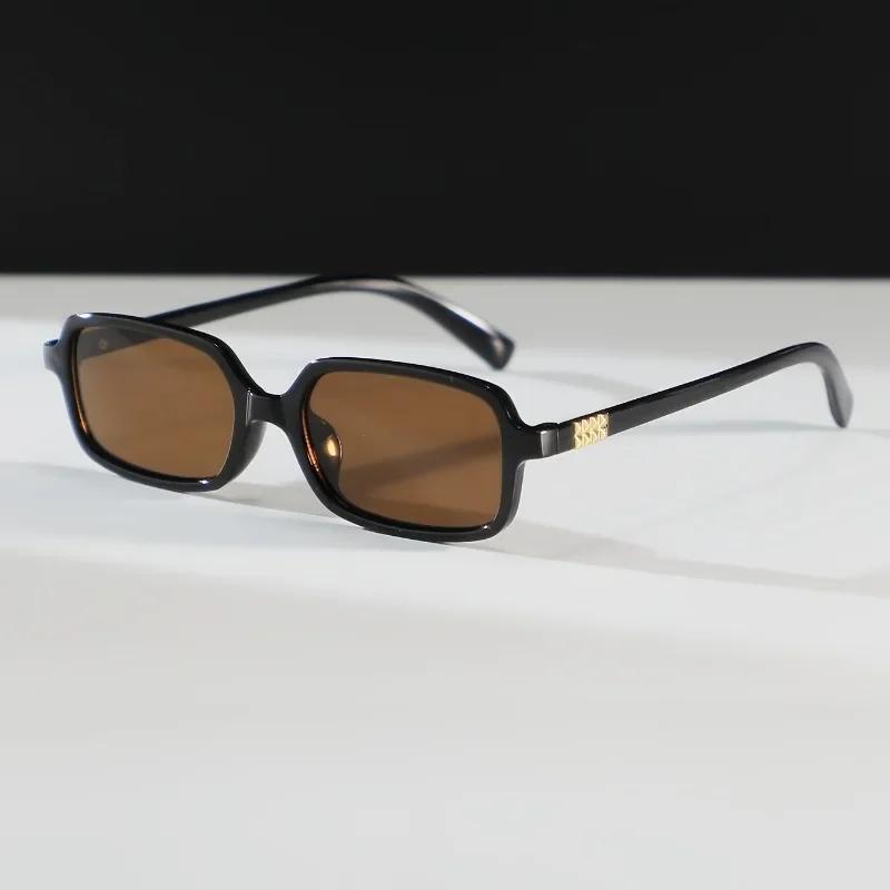 1PCS Women Square Plastic Small Frame Retro YK2 Trendy Fashion Glasses for Driving Holiday Outfit