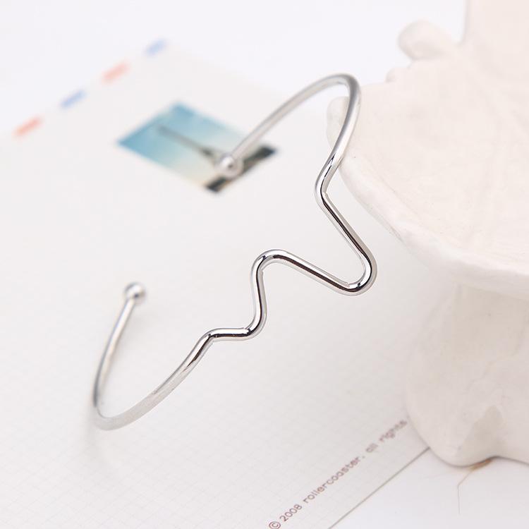 

S076 Модный браслет-электрокардиограмма: Универсальный корейский модный женский аксессуар