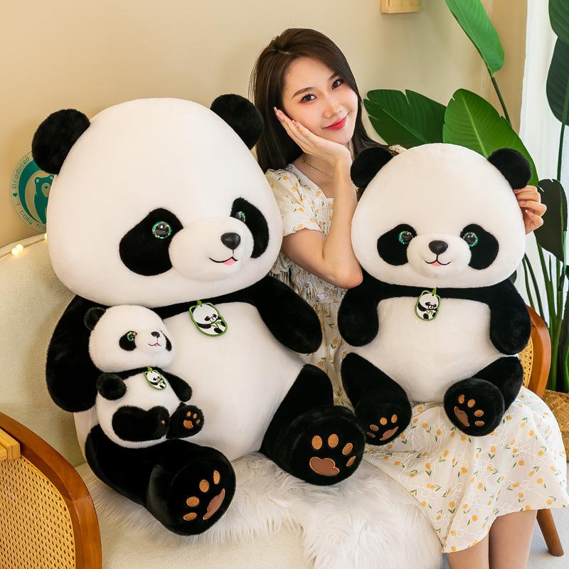 Panda Beibei doll throw pillow giant panda large doll plush toy cushion grab machine doll