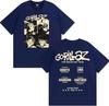 Band Gorillaz The Mountain Tour 2026 T Shirts Men Women Vintage Hip Hop Pop Music Tshirts Summer Tops Casual T Shirt Streetwear