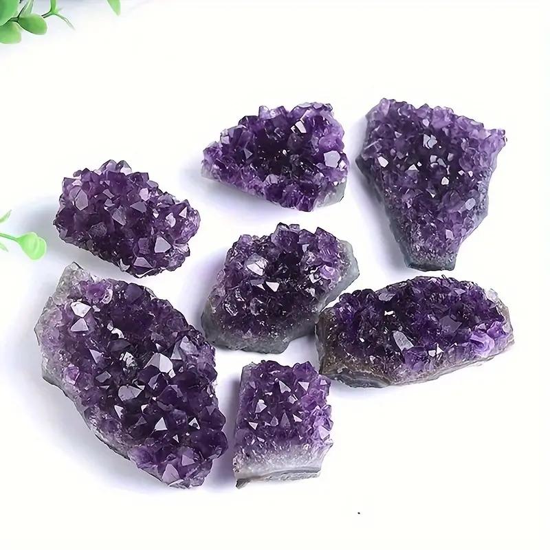 1pc Amethyst Ore Stone Irregular Loose Gemstone Holiday Gift Home Decoration
