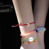 BONBEAU Color Motive Knot Bracelet Daisy Rainbow Clover Knot Thread Bracelet