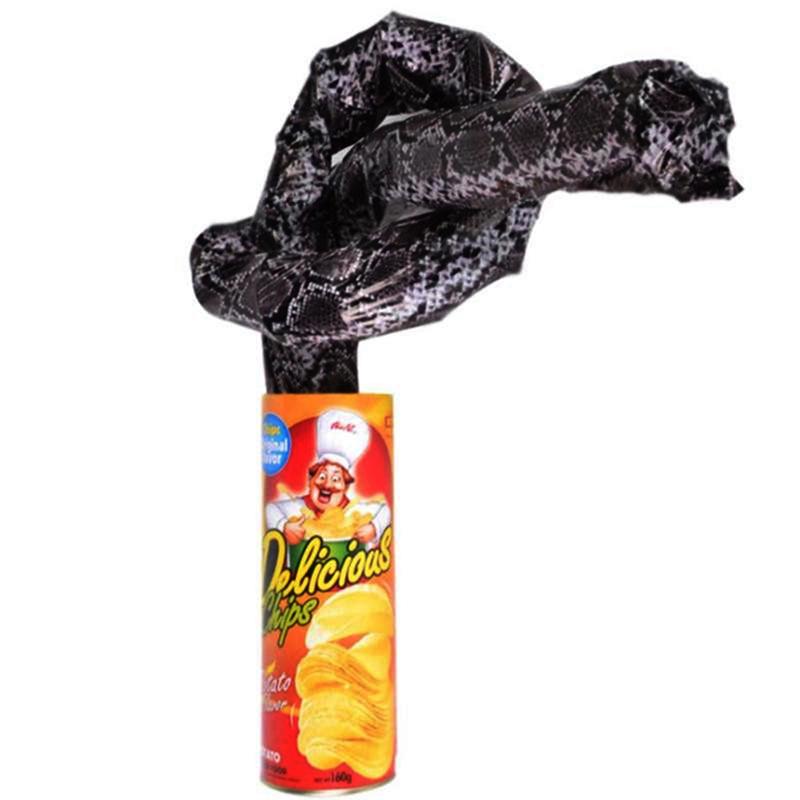 Patates Cipsi Kutuları Sahte Yılan 1 Nisan Şakası Komik Yenilik Şaka Hilesi Oyuncaklar