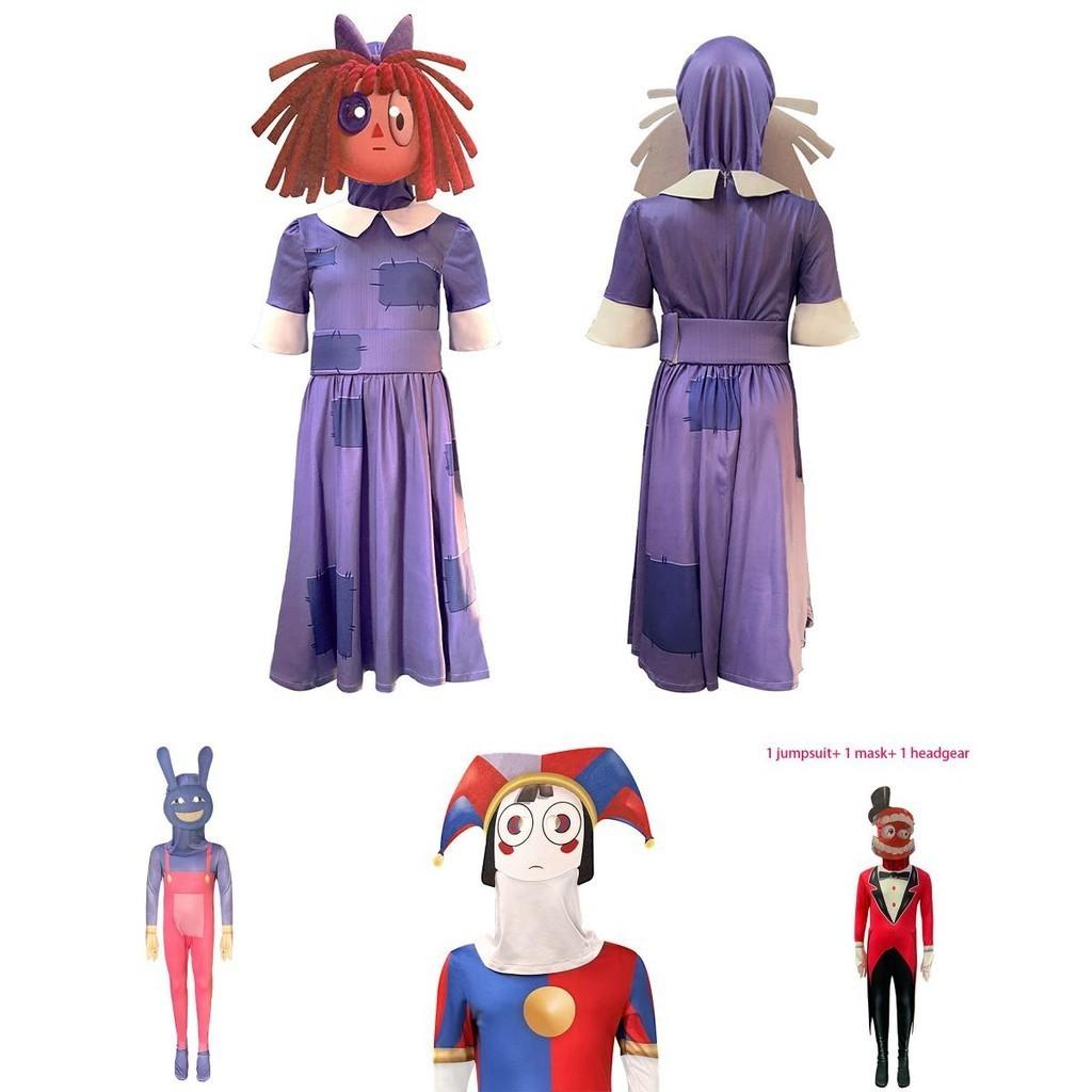 Trendy And Unique Digital Circus Cosplay Bodysuit Polyester Fabric Gender-neutral