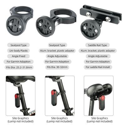 Lamphouder voor Garmin Varia zadelpenbevestiging achterlichtbeugel LED-lampstandaard fietszadelrail