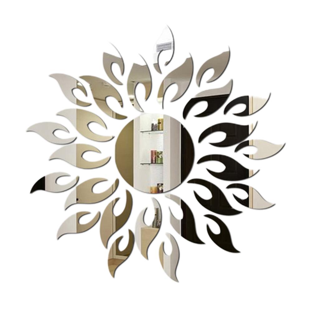 Настенная наклейка Акриловая настенная наклейка Съемная настенная наклейка Красивая серебряный