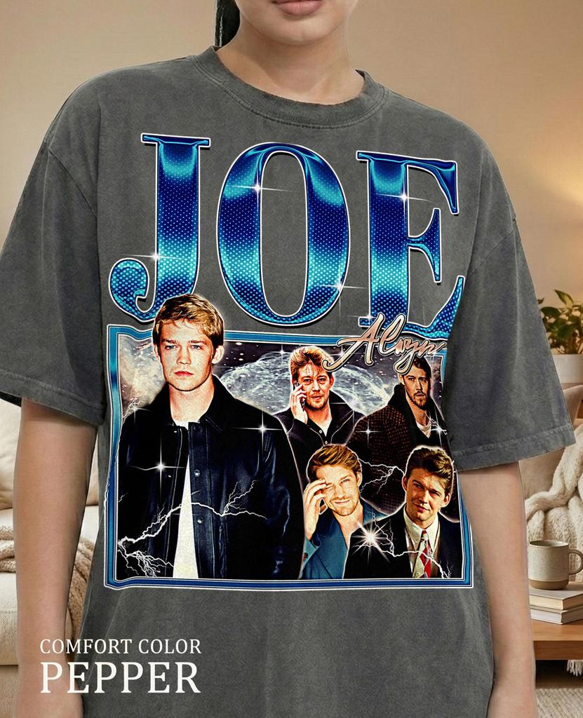 Joe Alwyn 90s Vintage Retro Bootleg Shirt, British Actor Graphic Tee, Period Drama Star Aesthetic Fan Apparel