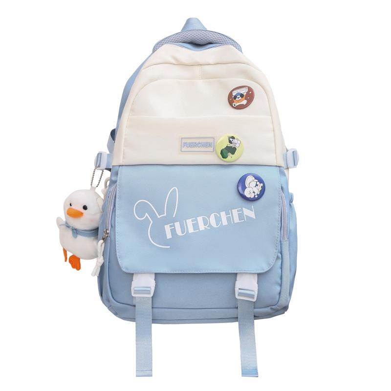 Backpack Simple Female College Students Summer Travel Schoolbag Fashion Junior High School Students Large Capacity Travel Backpack