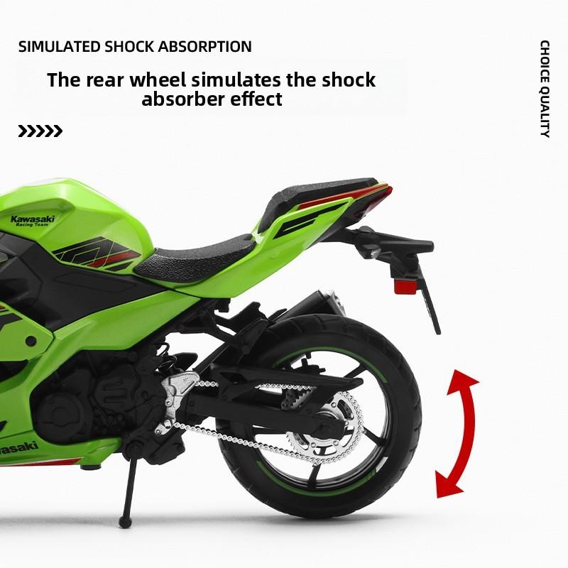 Simulation Kawasaki Alloy Ninja Motorcycle Model Toy For Play Display And
