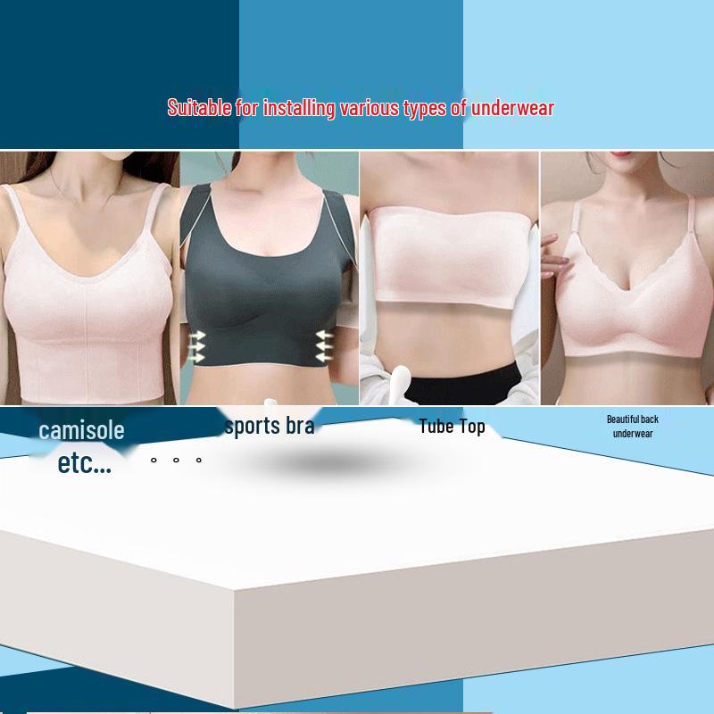 8cm Thick Manga Chest Fake Breast Sports Bra with Detachable Pad