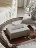 Moderne geflochtene Leder Taschentuchbox Serviettenbox Luxus Taschentuchhalter Schreibtisch Couchtisch Taschentuchbox Wohnzimmer Dekoration