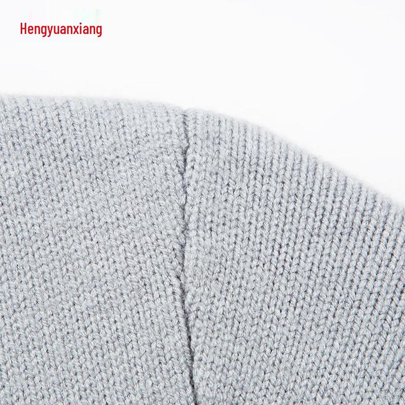 Hengyuanxiang Men's Thickened Turtleneck Knit Sweater