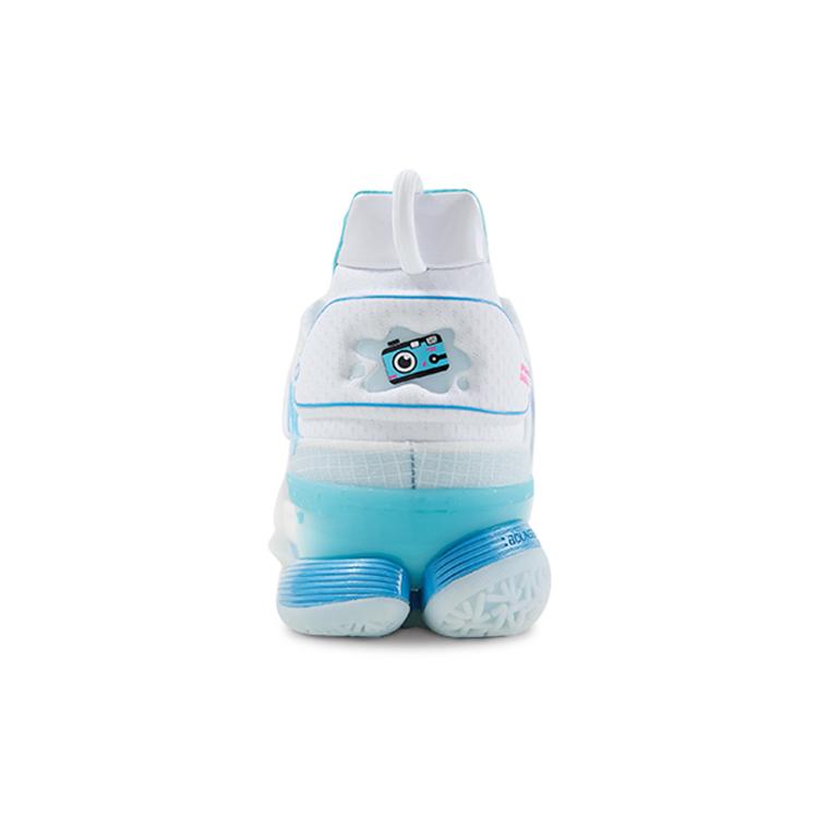 Li Ning Speed 7 Premium PE Abrasion Resistant Breathable Low top Basketball Shoes Men's White Blue Pink ABAR017-C