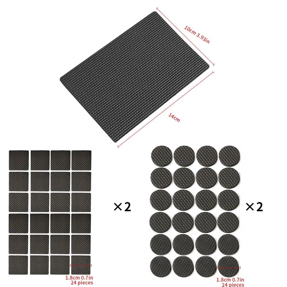 Table Leg Protectors, Anti-Scratch Leg Pads, Rubber Non-Slip Chair Leg Pads, Silent Stickers, Furniture Accessories
