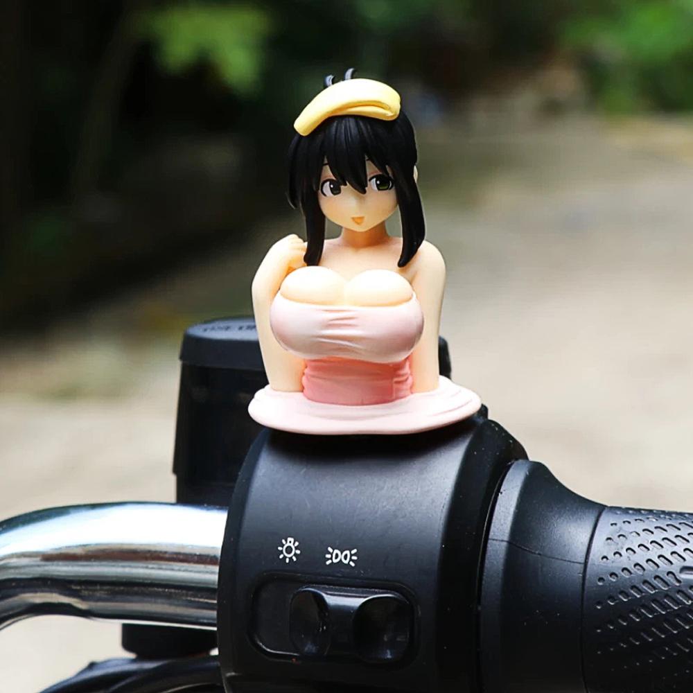 Cute Sexy Chest Shaking Ornaments Motorcycle Car Dashboard Decorations Kanako Collection Model Kawaii Anime Statue Funny Figure