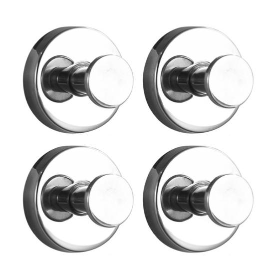Suction Cup Hooks No Drill Wall Hooks Removable Heavy-duty Stainless Steel Hooks for Bathroom Shower Towels Door Wreaths Glass Window