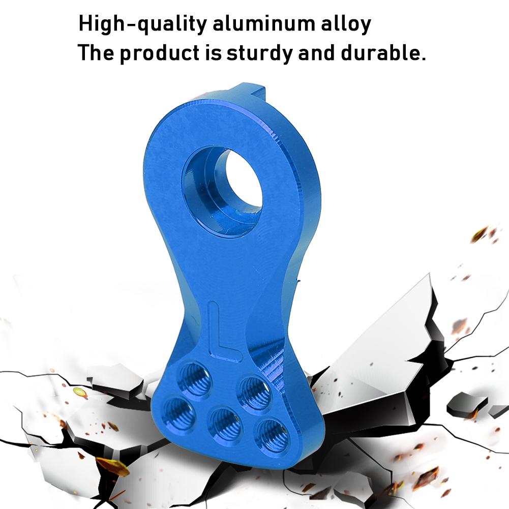 Aluminum Alloy Buffer Metal Steering Arm 23T Fit for 1 10 1 8 Car Model (Blue N10228NB)