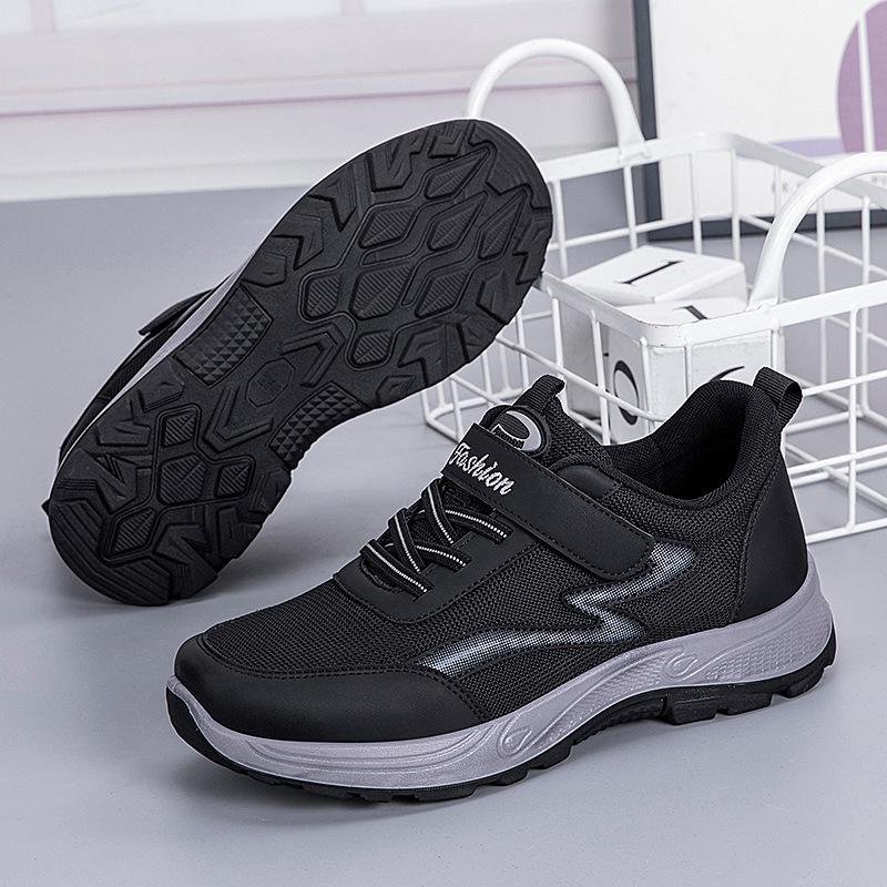 Walking shoes autumn new Chinese mother shoes Velcro sneakers climbing sole sneakers women