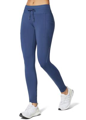 Baleaf Winter Leggings met Broek Maat L Dames Fleece-Gevoerd Hoge Taille, Waterdicht, Zakken voor Koud Weer, Ski/Wandelen - Blauw, (Japan XL)