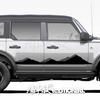 Bronco Mustang Car Stickers: Pinstripes, Waistline, and Side Skirt Decorations