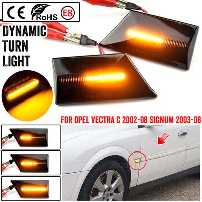 Sıralı Yanıp Sönen LED Dönüş Sinyali Yan Sinyal Lambası Dinamik Flaşör 93192381 93192382 Opel Vectra C Signum 2003-2008 için