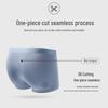 Langsha Men's Modal Ice Silk Seamless Boxer Briefs 3-Pack