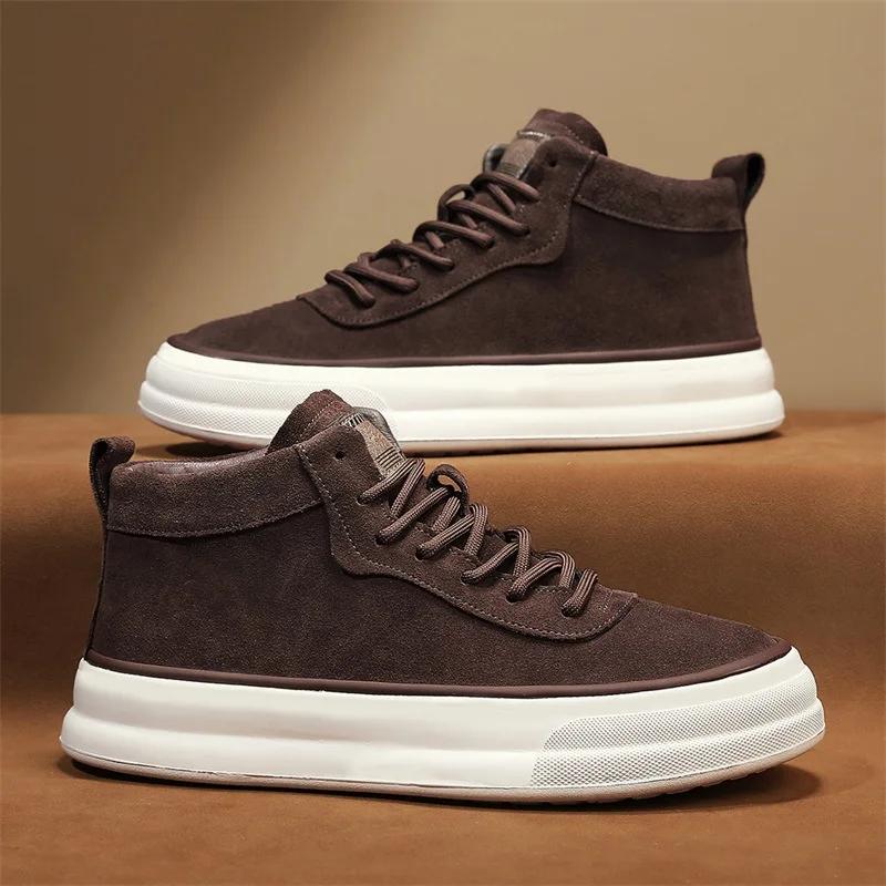 Fashion Men Sneakers  Retro Autumn Comfort Casual Sports Shoes Outdoor Non Slip Wear-resistant Tennis Lace-up Running Shoe