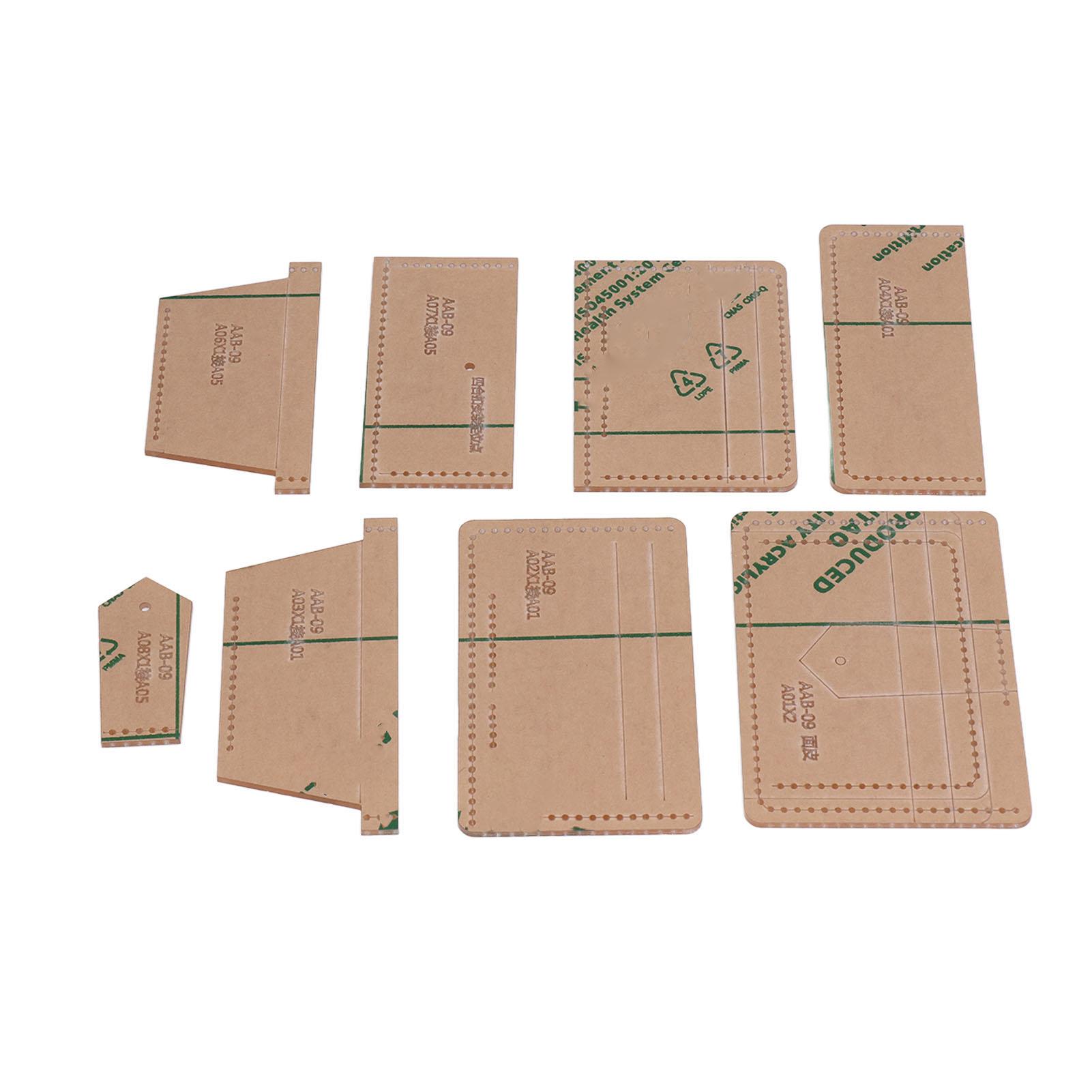 Прозрачный акриловый трафарет для кошелька, шаблон для изготовления кожаных изделий своими руками, праздничный подарок