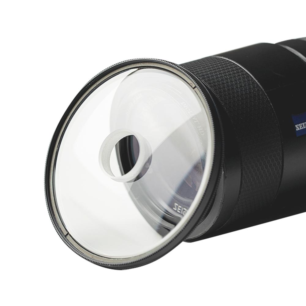 77/82/72mm Blur Effects Camera Lens Filter Photography Foreground Special Effects Double Half Moon Variable Prism Lens for DSLR with 52mm Adpater