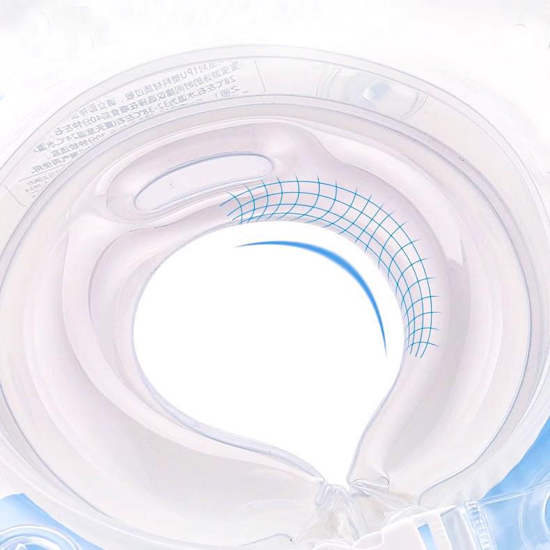 Adjustable Inflatable Baby Neck Swim Ring for Newborns with Double Airbag
